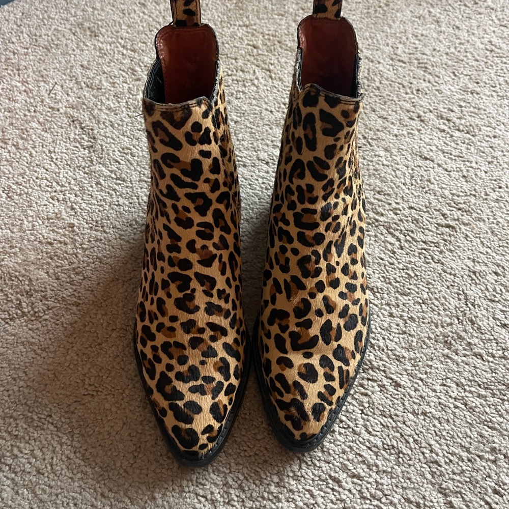 Coach Leopard booties